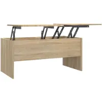vidaXL Salontafel 102x50,5x46,5 cm bewerkt hout sonoma eikenkleurig