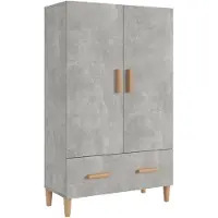 vidaXL Hoge kast 70x31x115 cm bewerkt hout betongrijs