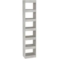 vidaXL Boekenkast/kamerscherm 40x30x198 cm betongrijs