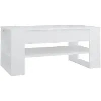 vidaXL Salontafel 102x55x45 cm bewerkt hout wit