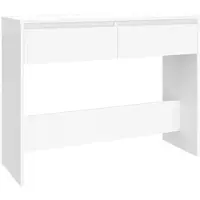 vidaXL Wandtafel 100x35x76,5 bewerkt hout wit