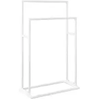 vidaXL Handdoekenrek vrijstaand 48x24x78,5 cm ijzer wit