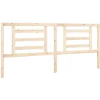 vidaXL Hoofdbord 206x4x100 cm massief grenenhout