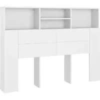 vidaXL Hoofdbordkast Wit 140x19x103,5 cm