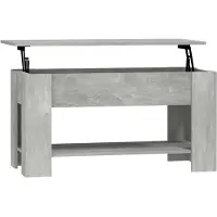 vidaXL Salontafel 101x49x52 cm bewerkt hout betongrijs