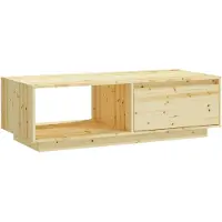 vidaXL Salontafel 110x50x33,5 cm massief vurenhout