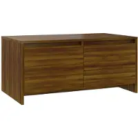 vidaXL Salontafel 90x50x41,5 cm bewerkt hout bruin eikenkleur