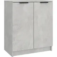 vidaXL Schoenenkast 59x35x70 cm bewerkt hout betongrijs