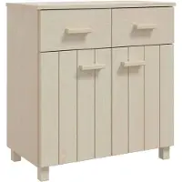 vidaXL Dressoir HAMAR 79x40x80 cm massief grenenhout honingbruin