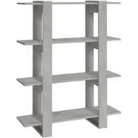 vidaXL Boekenkast/kamerscherm 100x30x123,5 cm betongrijs
