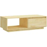 vidaXL Salontafel 110x50x33,5 cm massief vurenhout