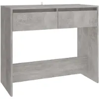 vidaXL Wandtafel 89x41x76,5 cm bewerkt hout betongrijs