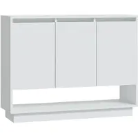 vidaXL Dressoir 97x31x75 cm bewerkt hout wit