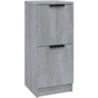 vidaXL Dressoir 30x30x70 cm bewerkt hout grijs sonoma eikenkleurig