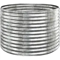 vidaXL Plantenbak 100x100x68 cm gegalvaniseerd staal zilverkleurig
