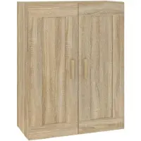 vidaXL Wandkast 69,5x32,5x90 cm bewerkt hout sonoma eikenkleurig