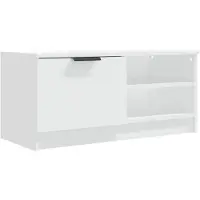 vidaXL Tv-meubel 80x35x36,5 cm bewerkt hout wit