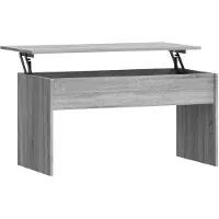 vidaXL Salontafel 102x50,5x52,5 cm bewerkt hout grijs sonoma eiken