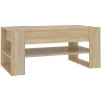 vidaXL Salontafel 102x55x45 cm bewerkt hout sonoma eikenkleurig