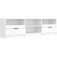 vidaXL Tv-meubel 150x33,5x45 cm bewerkt hout wit
