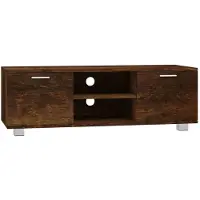vidaXL Tv-meubel 120x40,5x35 cm bewerkt hout gerookt eikenkleurig