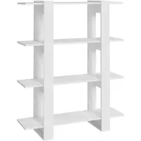 vidaXL Boekenkast/kamerscherm 100x30x123,5 cm wit