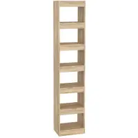 vidaXL Boekenkast/kamerscherm 40x30x198 cm sonoma eikenkleurig