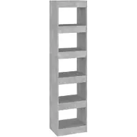vidaXL Boekenkast/kamerscherm 40x30x166 cm betongrijs