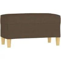 vidaXL Bankje 70x35x41 cm stof bruin