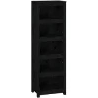 vidaXL Boekenkast 50x35x154 cm massief grenenhout zwart