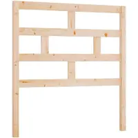 vidaXL Hoofdbord 106x4x100 cm massief grenenhout