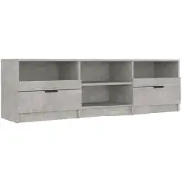 vidaXL Tv-meubel 150x33,5x45 cm bewerkt hout betongrijs