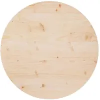 vidaXL Tafelblad Ø70x2,5 cm massief grenenhout