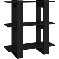 vidaXL Boekenkast/kamerscherm 80x30x87 cm zwart