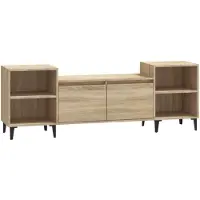 vidaXL Tv-meubel 160x35x55 cm bewerkt hout sonoma eikenkleurig