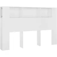 vidaXL Hoofdbordkast 160x18,5x104,5 cm wit