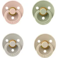 BIBS fopspeen 6-18 maand set 4 stuks Sage,Blush,Sand en Vanilla maat 2