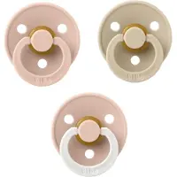 BIBS fopspeen 0-6 maand set 3 stuks Blush,Vanilla en Glow Blush maat 1