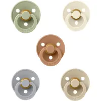 BIBS fopspenen 0-6 maand set 5 stuks Cloud,Vanilla,Sage,Ivory en Peach maat 1