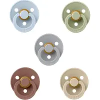 BIBS fopspenen 0-6 maand set 5 stuks Dusty Blue,Sage,Cloud,Woodchuck en Vanilla maat 1