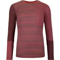 Ortovox - Women's 185 Rock'N'Wool Long Sleeve - Merino-ondergoed L, rood