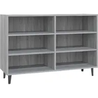 vidaXL Dressoir 103,5x35x70 cm bewerkt hout grijs sonoma eikenkleurig