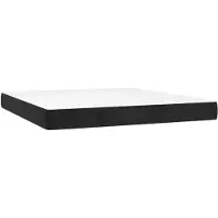 vidaXL Pocketveringmatras medium 160x220x20 cm fluweel zwart