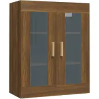 vidaXL Bovenkast 69,5x34x90 cm bruin eikenkleur