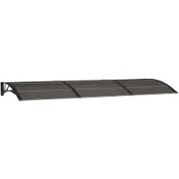 vidaXL Deurluifel 300x100 cm polycarbonaat zwart