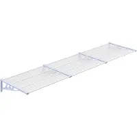 vidaXL Deurluifel 358,5x90 cm polycarbonaat grijs en transparant