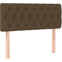 vidaXL Hoofdbord 100x7x78/88 cm stof donkerbruin