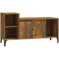 vidaXL Tv-meubel 100x35x55 cm bewerkt hout gerookt eikenkleurig