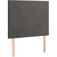 vidaXL Hoofdbord donkergrijs 100x5x118/128 cm Fluweel