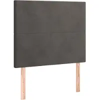 vidaXL Hoofdbord donkergrijs 90x5x118/128 cm fluweel
